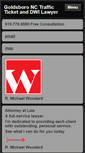 Mobile Screenshot of goldsborotrafficticket.com